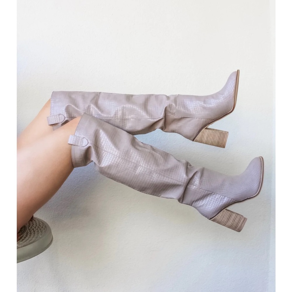 Mi.iM Taupe Heeled Boots
